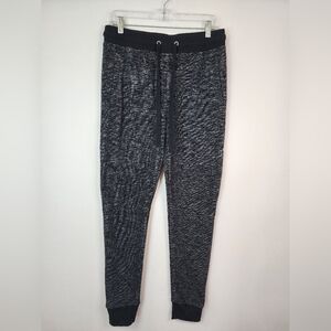 Forever 21 Men's Heathered Black Drawstring Jogger 2 Pockets Pants, sz SM